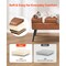 Leather Storage Ottoman Bench, PU Leather Upholstered Bench with Metal Legs for Entryway